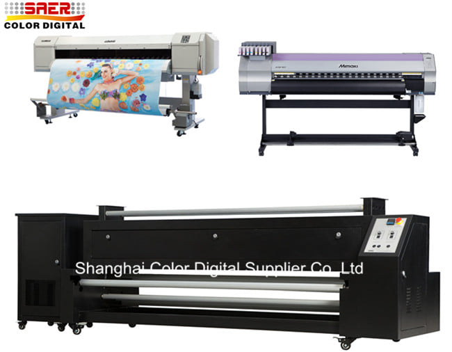 آلة طباعة الأعلام الريشة CMYK Banner Fabric Printer 6