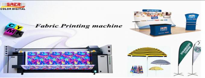 آلة طباعة التسامي النسيج النسيج آلة طباعة العلم مع رأس الطباعة CMYK 0