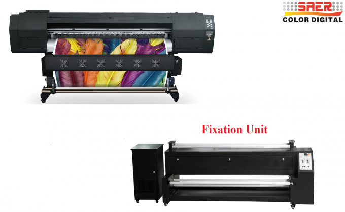 آلة طباعة الأعلام الريشة CMYK Banner Fabric Printer 7
