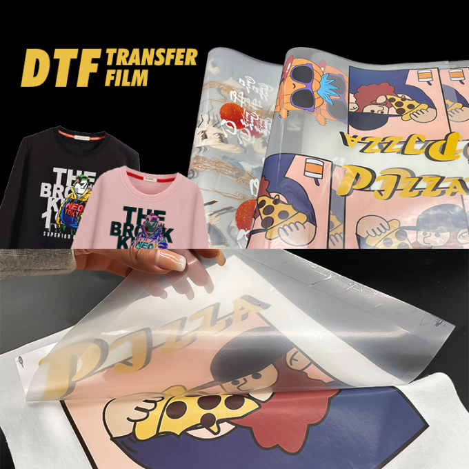 الطباعة الرقمية النافثة للحبر Dtf Pet Film Roll لطابعة تي شيرت 0