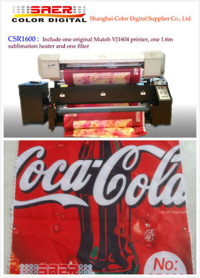 موتوه VJ 1604 طابعة التسامي للستارة العلم وطباعة النسيج الجدول