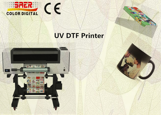 طابعة ملصقات UV DTF 30cm / A3 UV DTF طابعة ملصقات AB Film UV Ink Printer