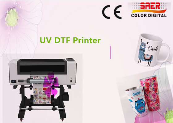طابعة UV DTF كاملة مجموعة AB فيلم أوتوماتيكي A3 UV طابعة براق مسطح