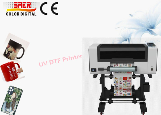 آلة صنع الملصقات UV DTF 30 سم طابعة ملصقات الكريستال UV مع برنامج ONYX