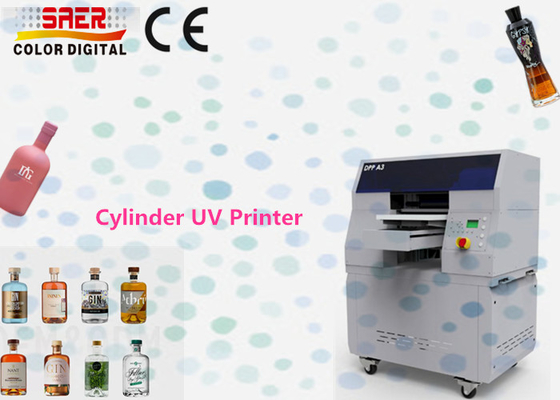 الطابعة الرقمية SAER الأسطوانية 360 UV / حل الطباعة فوق البنفسجية ل Tumbler