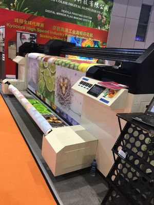 آلة طباعة على الأقمشة من 600 إلى 1800 نقطة في البوصة ، طابعة أقمشة صناعية مزدوجة Cmyk