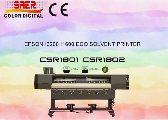 طابعة الفينيل الرقمية عالية السرعة 1.8m Eco Solvent Inkjet Plotter طابعة الرأس المزدوج