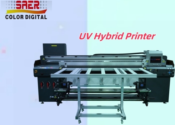 طابعة UV الهجينة للفول والطابعة المطبوعة مباشرة