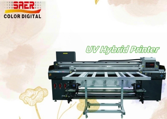طابعة UV هجينة ذات شكل كبير إلى طابعة طابعة طابعة طابعة طابعة متعددة الوظائف