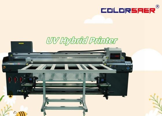 6 Feet Digital UV Plotter Flatbed & Roll To Roll UV Hybrid Printing Machine مع برنامج أونيكس
