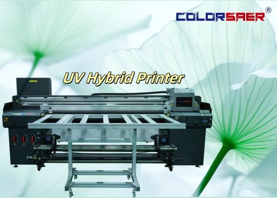 شنجهاي المصنعة الرقمية الهجينة UV المخطط الواسع الشكل الطابعة 6 أقدام للوحة إلى طابعة مع طابعة هجينة UV مسطحة