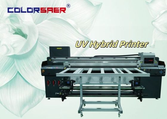 1.8m واسعة 3/4 رؤوس الطباعة الطابعة الرقمية UV Inkjet الطابعة الهجينة للطابعة من لفة إلى لفة وطابعة الشكل غير المنتظم