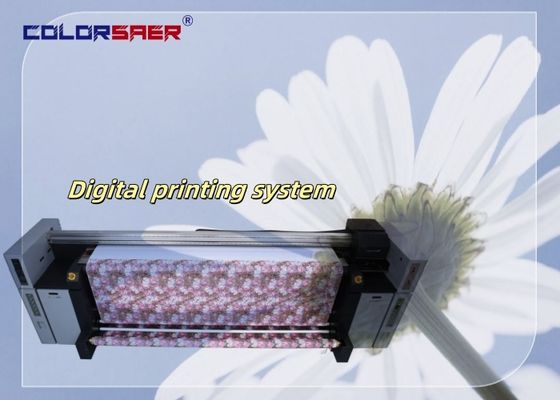 لون SAER 3200mm كل شيء في واحد عالية السرعة مطبع الترقية النسيجية نظام طباعة الأقمشة
