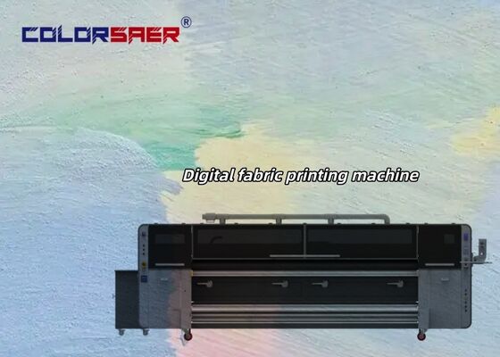SAER Color 4 & 8 pcs I3200A1 Print Head 3.2m All-in-one Advertising High Color Inkjet Digital Flag Printer آلة طباعة العلم الرقمي باللون العالي