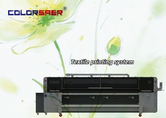 Industrial Digital Fabric Printing Machine with 3200mm Printing Width and 4 I3200 Print Heads for Polyester & Cotton Materials