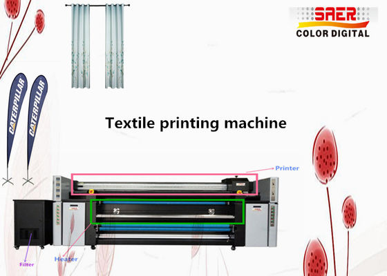 3.5kw Beach Flag Inkjet Textile Printing Machine مع 4 رؤوس