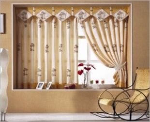 البوليستر الأبيض الحرير الطباعة الرقمية نسيج لصناعة الستائر