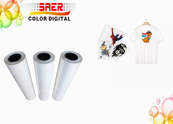 75um PET Roll To Roll DTF Transfer FIlm للطابعة التي شيرت الرقمية