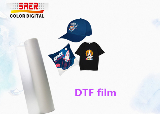 فيلم شفاف 0.075 مم DTF PET للطابعة النافثة للحبر الرقمية