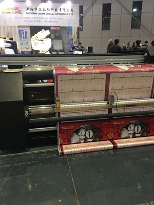 CMYK المستمر الحبر العرض آلة صبغ التسامي الطباعة لأعلام النسيج