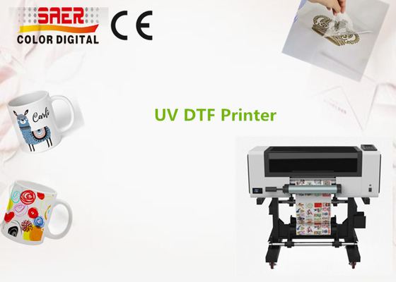 طابعة ملصقات UV DTF 30cm / A3 UV DTF طابعة ملصقات AB Film UV Ink Printer