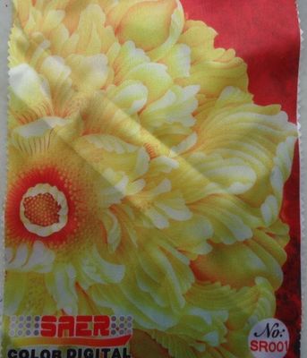 162CM العرض الأبيض طلاء البوليستر الطباعة الرقمية نسيج للديكور المنزل