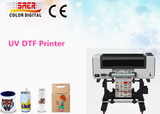 3 رؤوس UV DTF الطابعة حجم A3 صغيرة UV كريستال ملصق طابعة