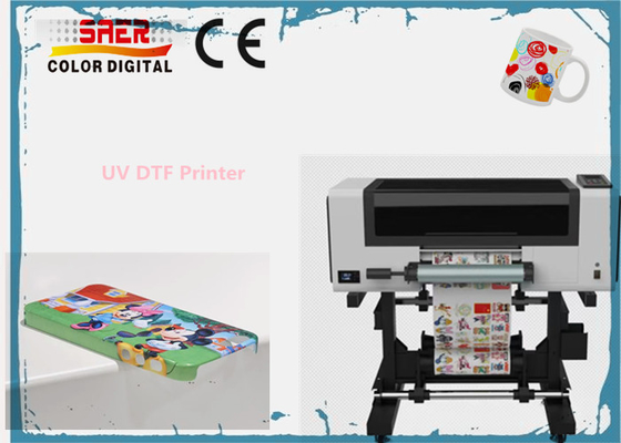 طابعة UV DTF 30 سم مع المصفوفة 2 في 1 رول إلى طابعة UV DTF Crystal Logo