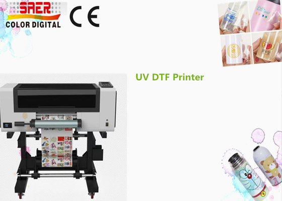 طابعة UV DTF كلها في جهاز طباعة UV لفيلم نقل واحد مع رأس 3 أجزاء