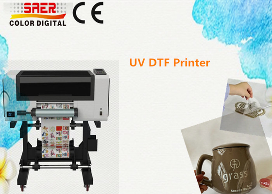 آلة صنع الملصقات UV DTF 30 سم طابعة ملصقات الكريستال UV مع برنامج ONYX