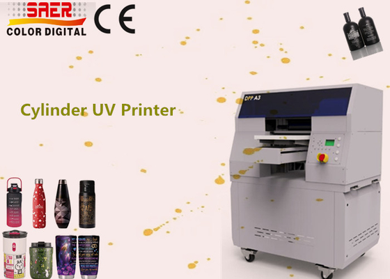 طابعة UV دوارة عالية السرعة 360 دورة آلة طباعة أسطوانة UV للزجاجة كوب الكأس وعاءات المشروبات العلب الطباعة UV