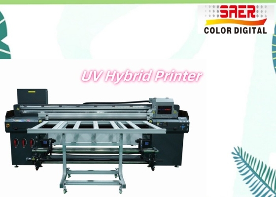 طابعة UV المختلطة ذات الدقة العالية والسرعة العالية والطابعة المختلطة ذات الطلاء المسطح ولوحة للطابعة