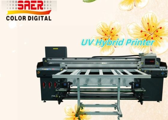 طابعة فرعية فوق البنفسجية الهجينة طابعة فوق البنفسجية عالية الإنتاجية مصانع التصنيع شركات الإعلان