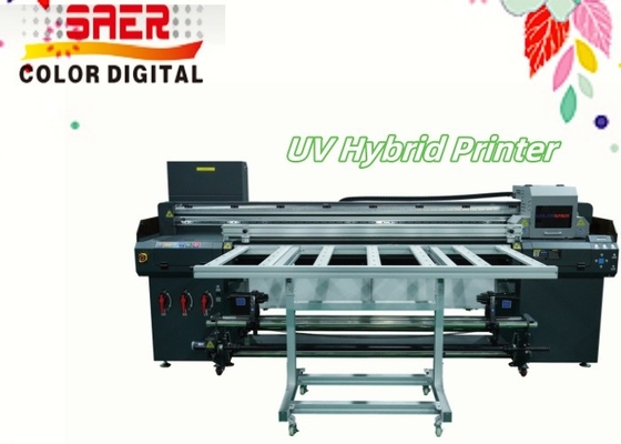 طابعة صناعية 1.8m UV الهجينة للوحة إلى طابعة طابعة ذات دقة عالية