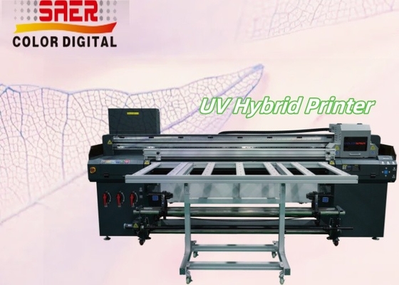 طابعة UV هجينة ذات شكل كبير إلى طابعة طابعة طابعة طابعة طابعة متعددة الوظائف