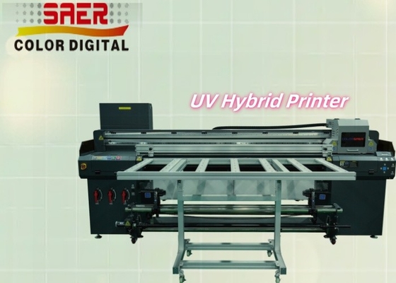 سرعة عالية UV رول إلى رول وطابعة الطابعة Inkjet طابعة بانر طابعة خارجية وطباعة داخلية