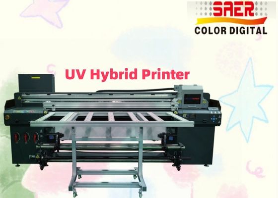 طابعة 2 في 1 UV الهجينة للسراميكية / الزجاج / الخشب