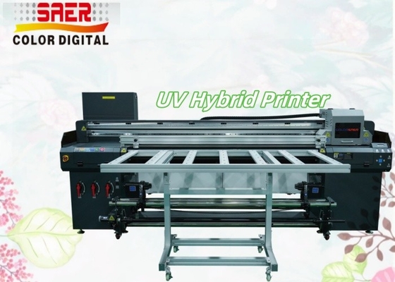 SAER UV Plotter رأس الطباعة عالي الدقة الشكل الواسع للوحة إلى لفة وجهاز الطباعة الهجينة UV المستوية