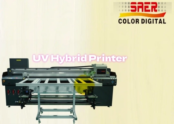 SAER شنغهاي مورّد طابعة مسطحة وتطويق إلى طابعة UV هجينة CMYKW