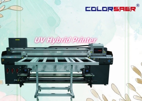 الطابعة الرقمية المخطط لـ UV Hybrid PVC Banner الجلد الشكل الكبير لـ Inkjet Printer UV Varnish Machine