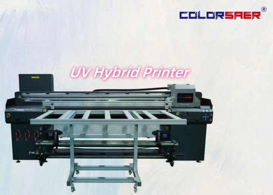 180 سم عرض الطباعة UV رول إلى رول & طابعة مستطيلة ذات 3 أجزاء أو 4 أجزاء من رأس الطباعة