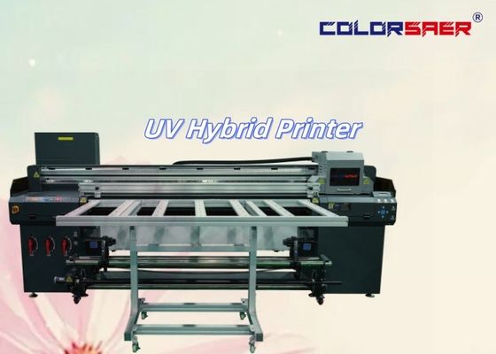 طابعة مسطحة وتطويق لتطويق كل شيء في طابعة UV هجينة واحدة 6 أقدام UV plotter