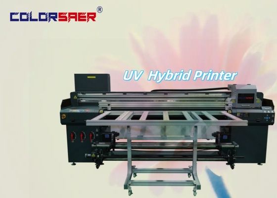 6 أقدام Flatbed & Roll لتطويق كل شيء في طابعة UV هجينة واحدة لمواد مختلفة