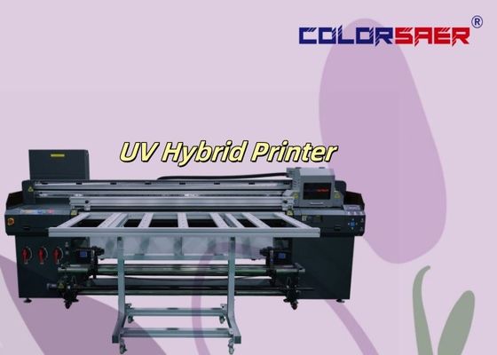 6 أقدام Flatbed & Roll لتطويق كل شيء في طابعة UV هجينة واحدة لمواد مختلفة