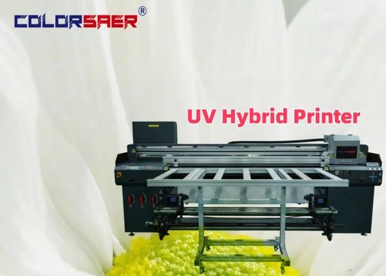 آلة الطباعة ذات الشكل الكبير للوحة UV Inkjet Roll To Roll و Flatbed UV Hybrid Plotter