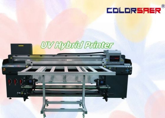 طابعة حبر UV للشركات الصغيرة طابعة مسطحة مع طابعة UV هجينة للوحات المختلفة