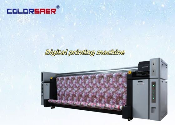 لون SAER 3200mm كل شيء في واحد عالية السرعة مطبع الترقية النسيجية نظام طباعة الأقمشة