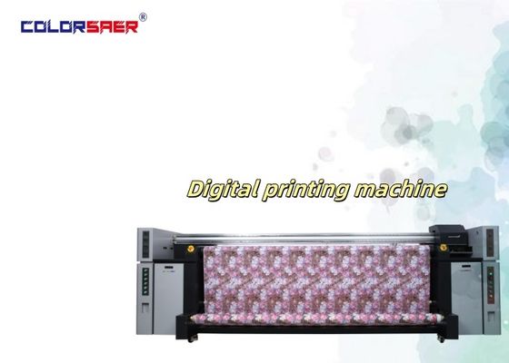 آلة طباعة النسيج الرقمية النسيجية الكل في واحد بعرض 3200 مم، رأس طباعة I3200A1 بـ 8 رؤوس، عالية القدرة ومقاومة للتآكل، لطباعة الأعلام والأقمشة