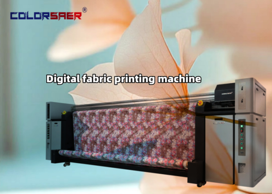طابعة نسيج رقمية 3.2 متر مع سخان - حبر تصعيد CMYK