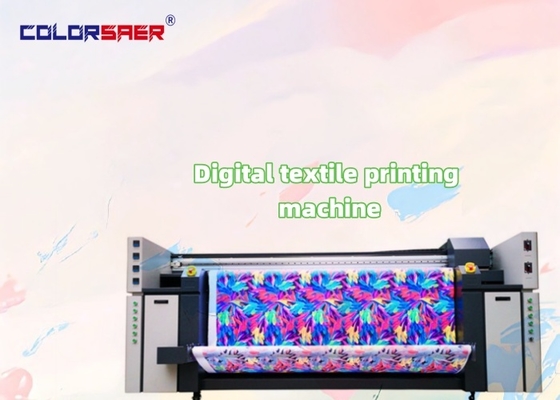 طابعة نسيجية رقمية أوتوماتيكية 2200mm مع 3 رؤوس إيبسون i3200